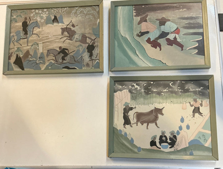 Antique Chinese cave paintings